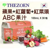 韓國 TheZoen ABC  果汁 (100ml X 30包)  (* 此商品不設免運費，可選擇到店取貨或於荔枝角港鐵站交收)